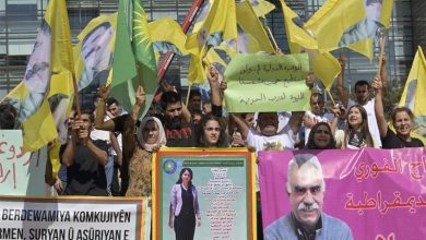 اعتصام للجالية الكردية في حديقة الامم المتحدة - رياض الصلح تنديدا بمقتل اميني
