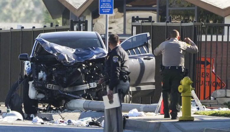 صدمت سيارة مجموعة من عناصر الشرطة المتدربين في لوس أنجلوس
